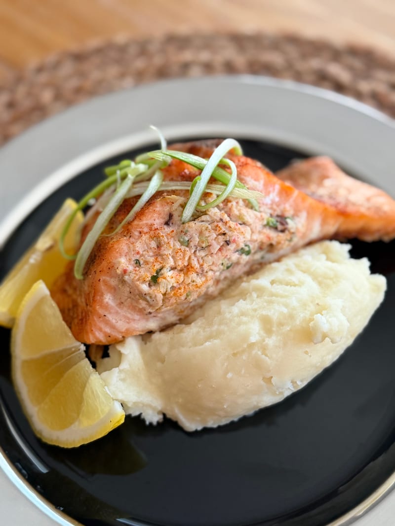 Stuffed Baked Salmon