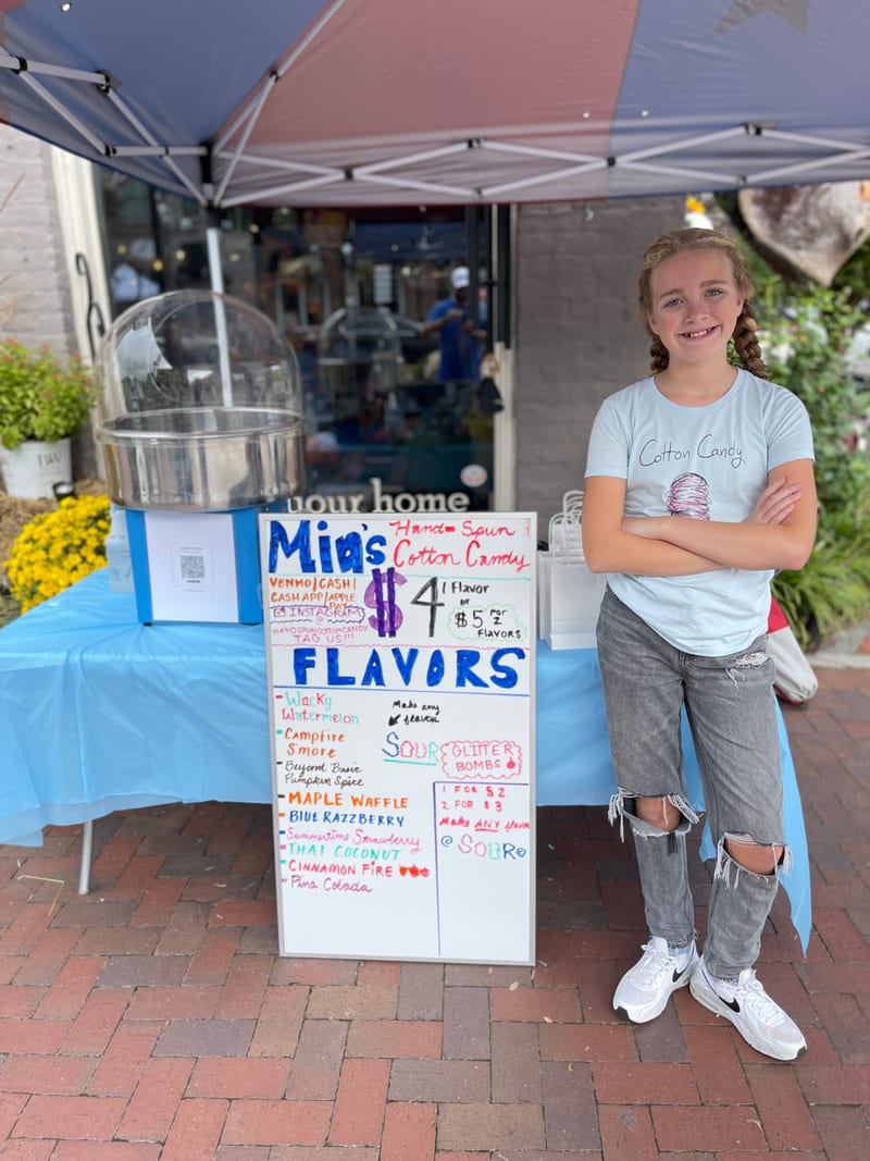 Mia's Hand Spun Cotton Candy